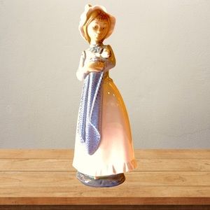Spanish Co. NAO figurine “Little Girl Holding Puppy”